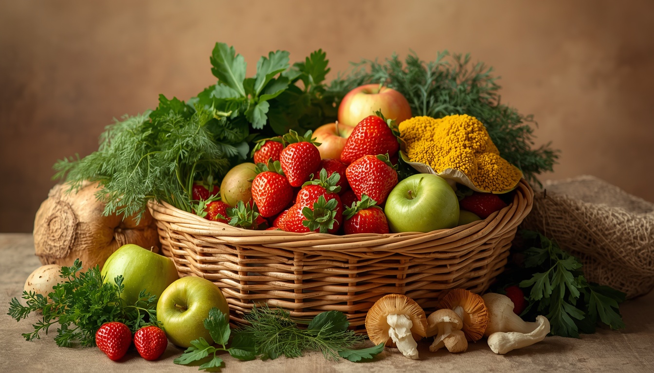 Colorful variety of healthy daily meals on a table
